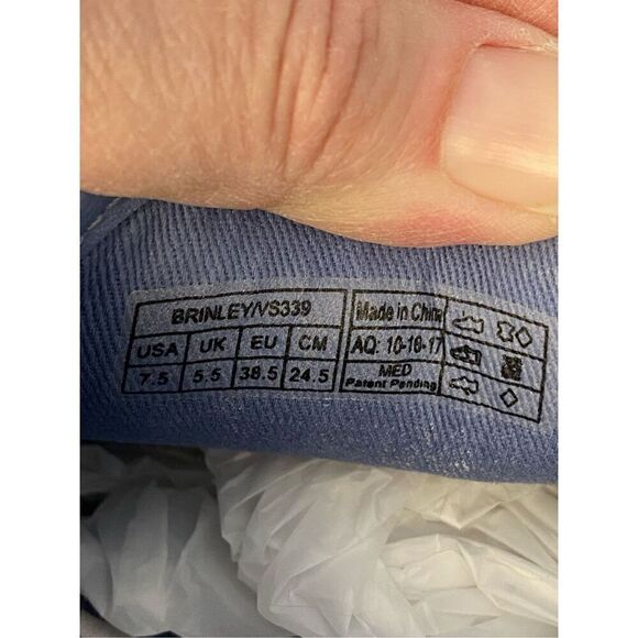 VIONIC Brinley Blue Sz 7.5 M Women Suede Casual Sneakers - Picture 6 of 6